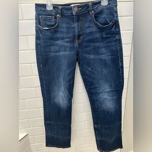 CAbi Dark Blue Jeans with Contrast Stitching